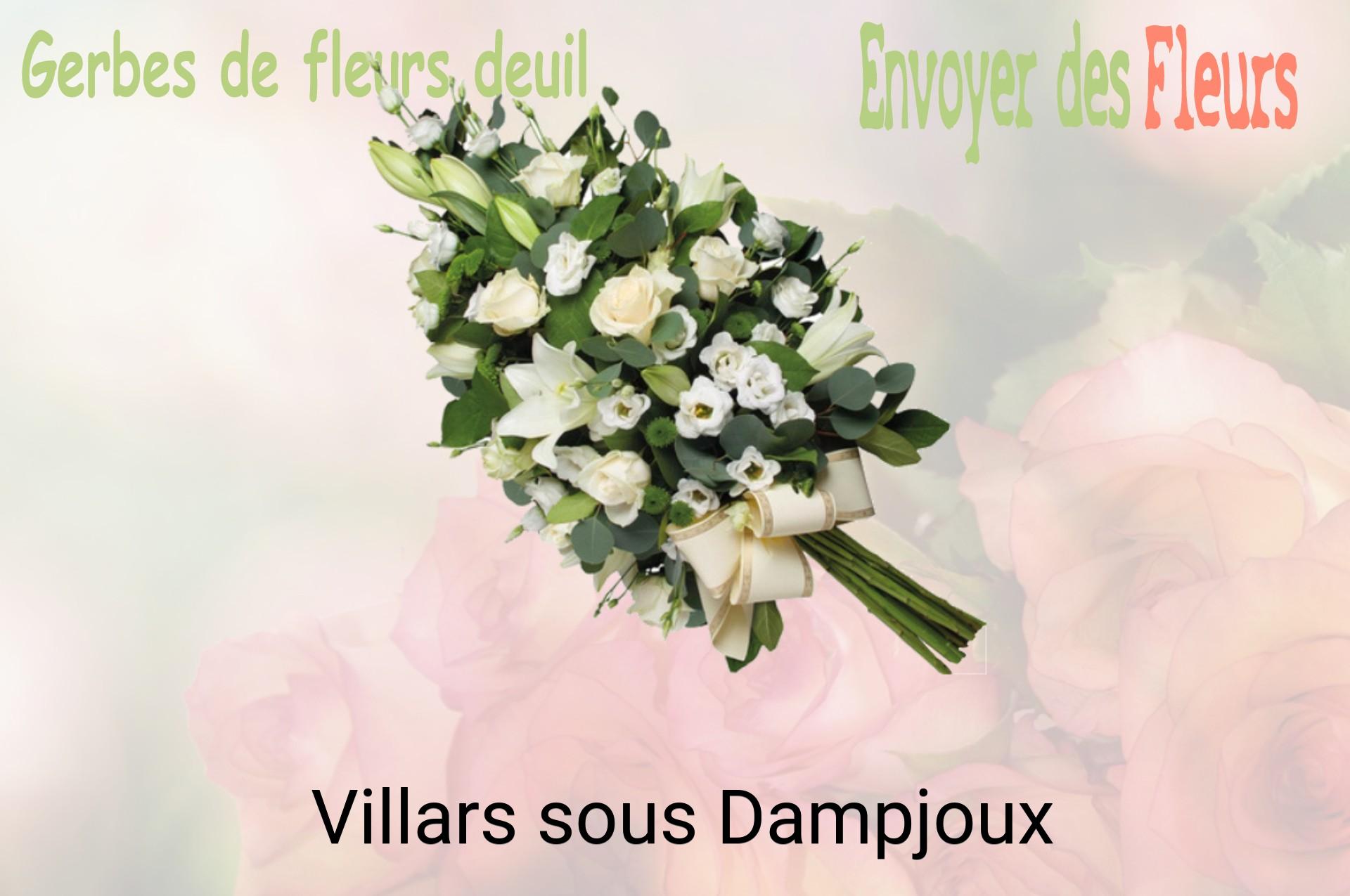 Gerbe de fleurs de deuil livrée à Villars-sous-Dampjoux